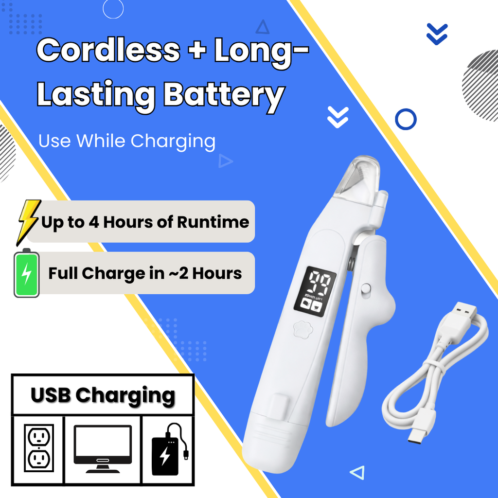 2-in-1 LED Pet Nail Clipper & Grinder for Cats & Dogs