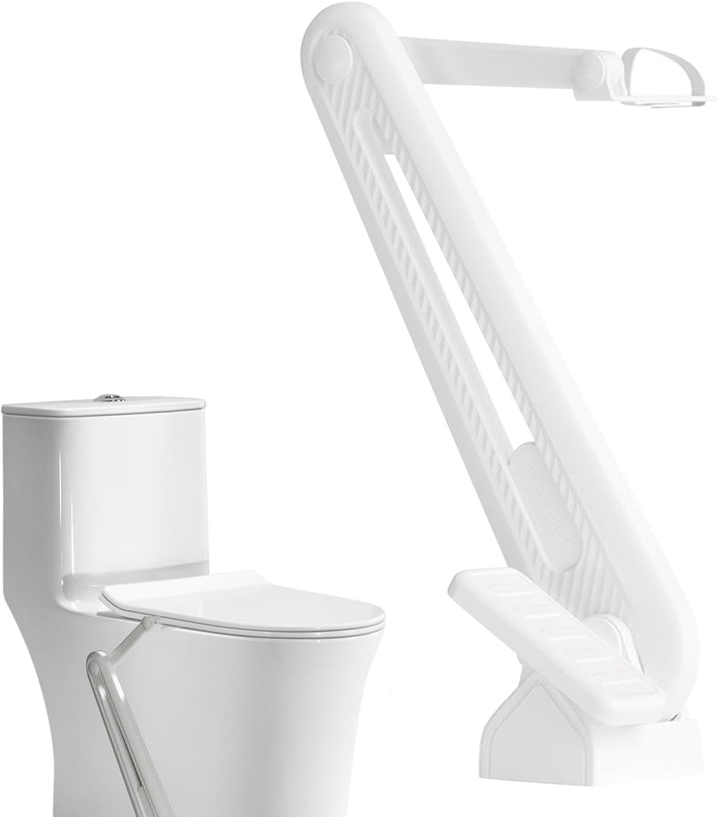 Foot-operated toilet seat lifter