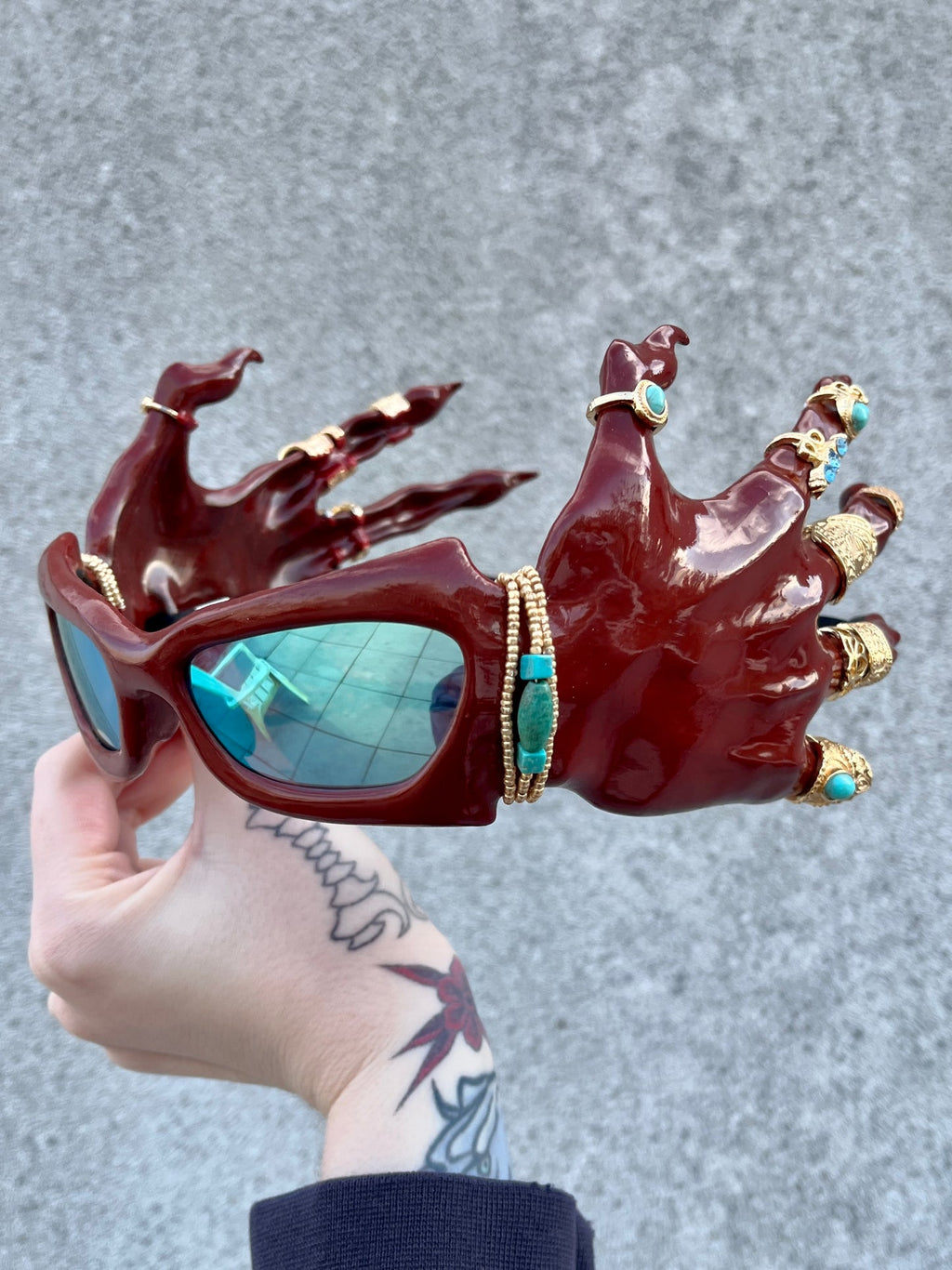 Red Hand Sunglasses