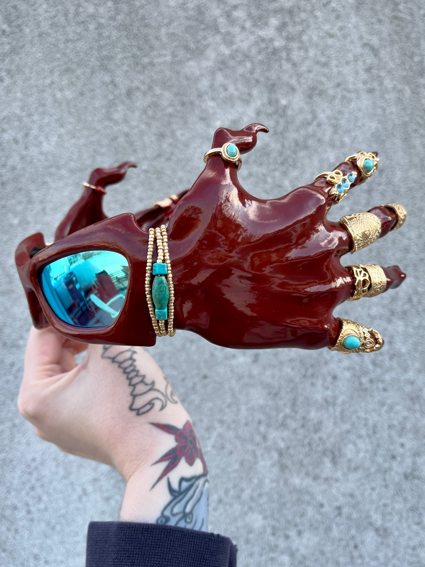 Red Hand Sunglasses