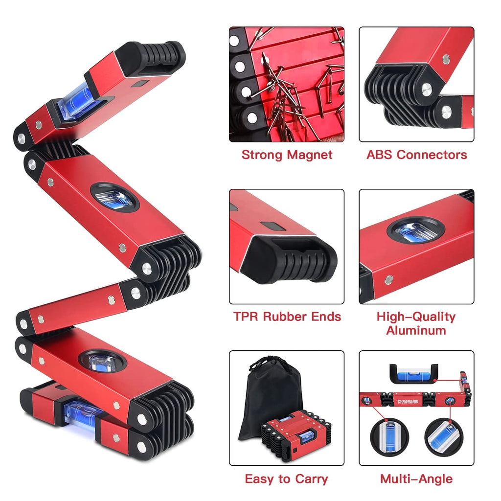 Multifunctional Folding Level Measuring Tool