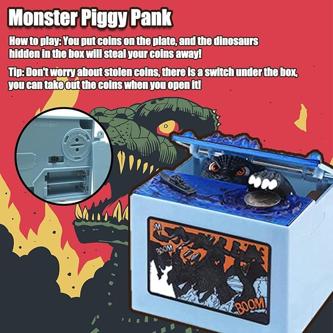 Monster Stealing Piggy Bank