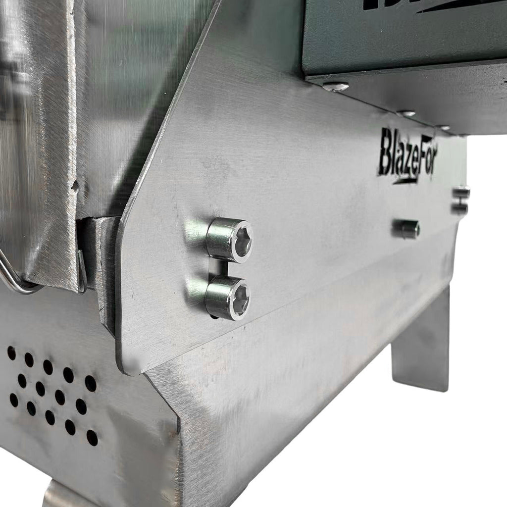 Large capacity dual-head portable barbecue grill