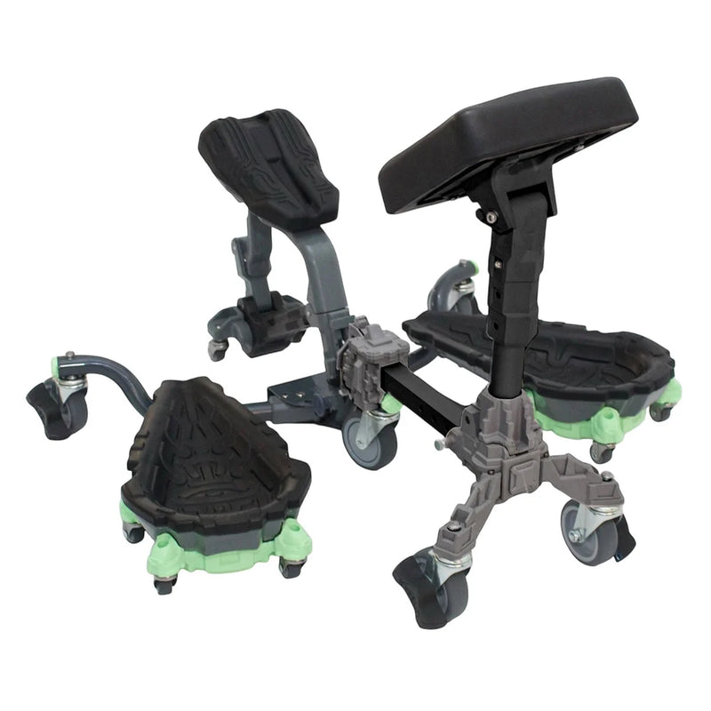 Rolling knee pad mobile crawler