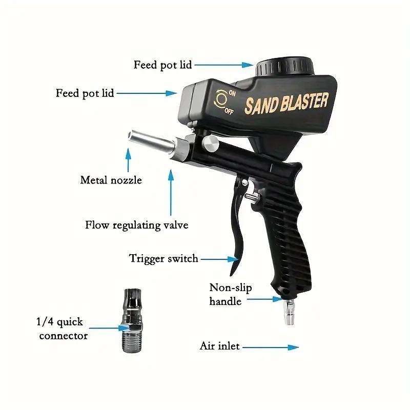 150 PSI Portable Blaster For Metal, Wood & Glass