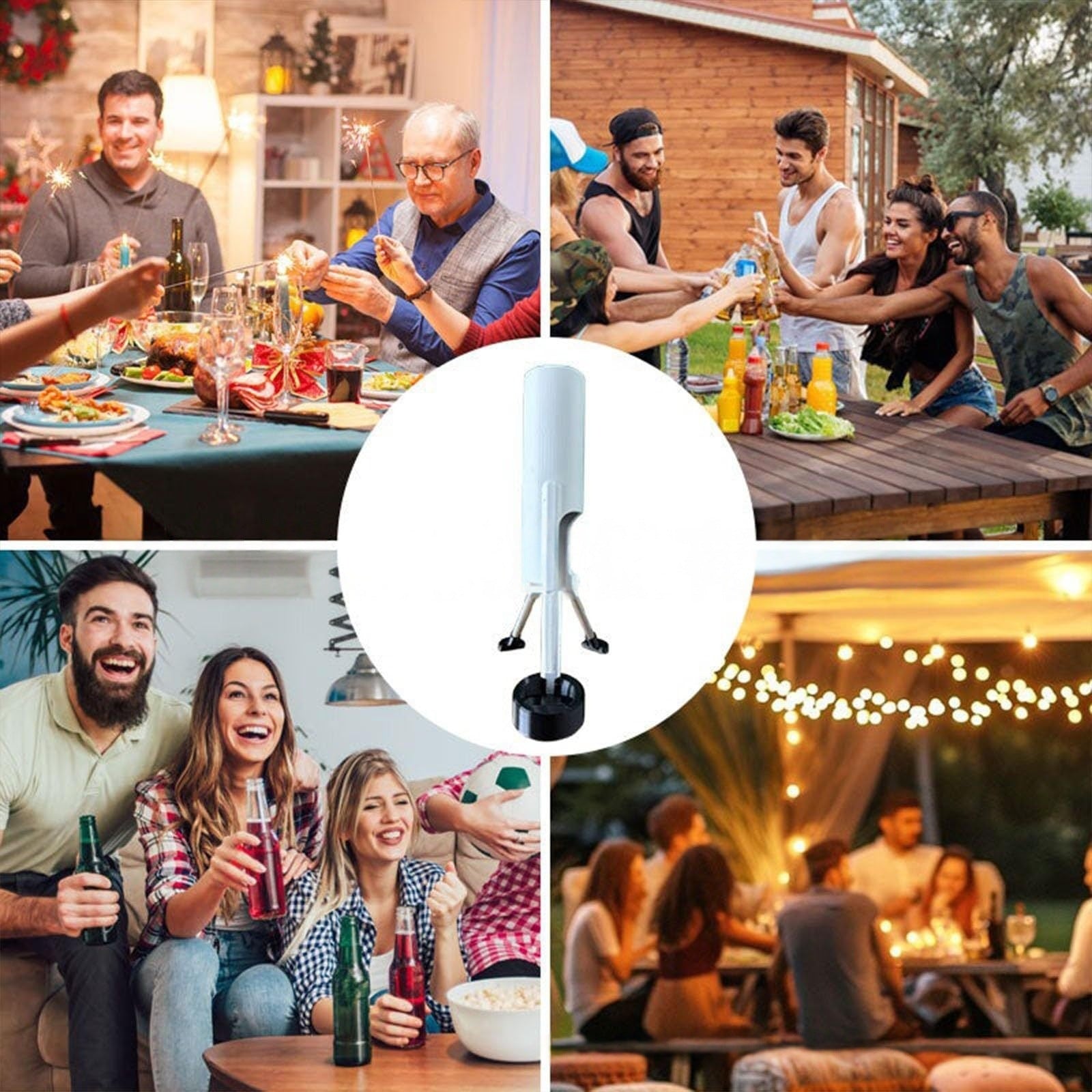 Hands-free press bottle opener