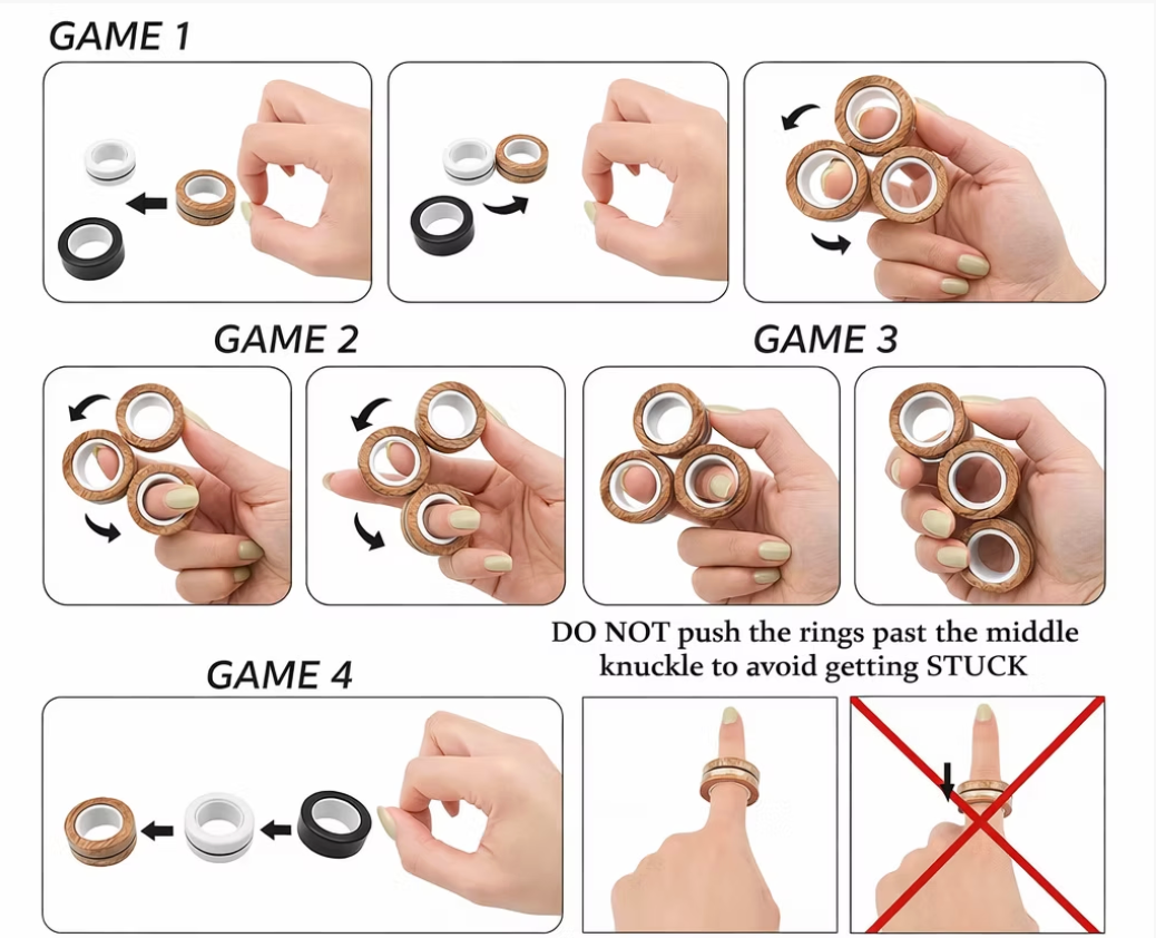 Decompression Magnetic Fingertip Spinner