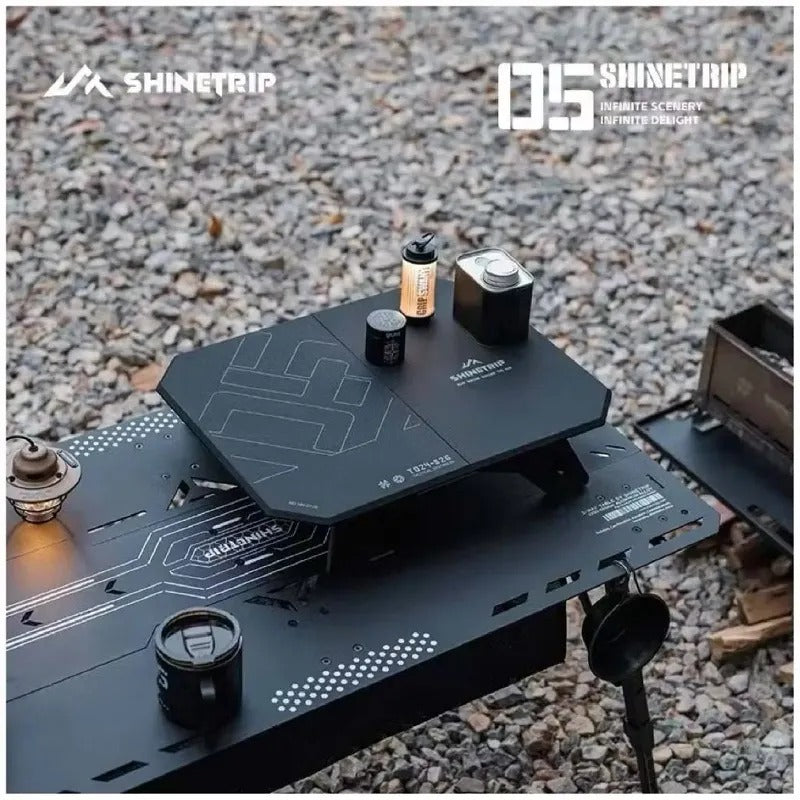 Ultralight dual-purpose tactical camping folding table