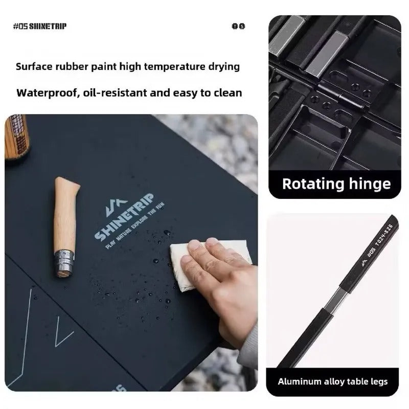 Ultralight dual-purpose tactical camping folding table