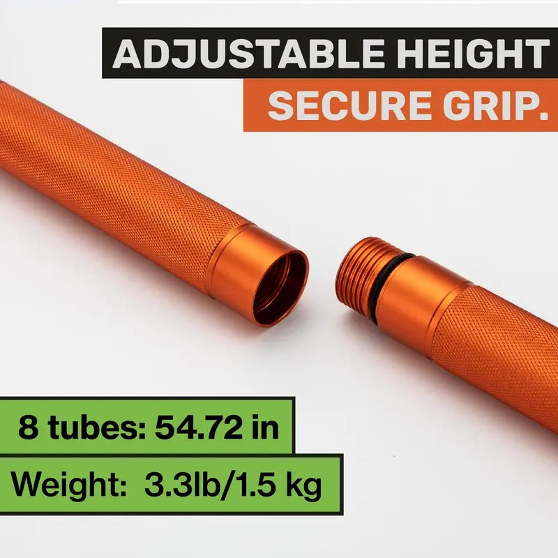 Multi-functional survival trekking pole - Adjustable trekking pole with built-in outdoor emergency tools, suitable for camping and hiking.