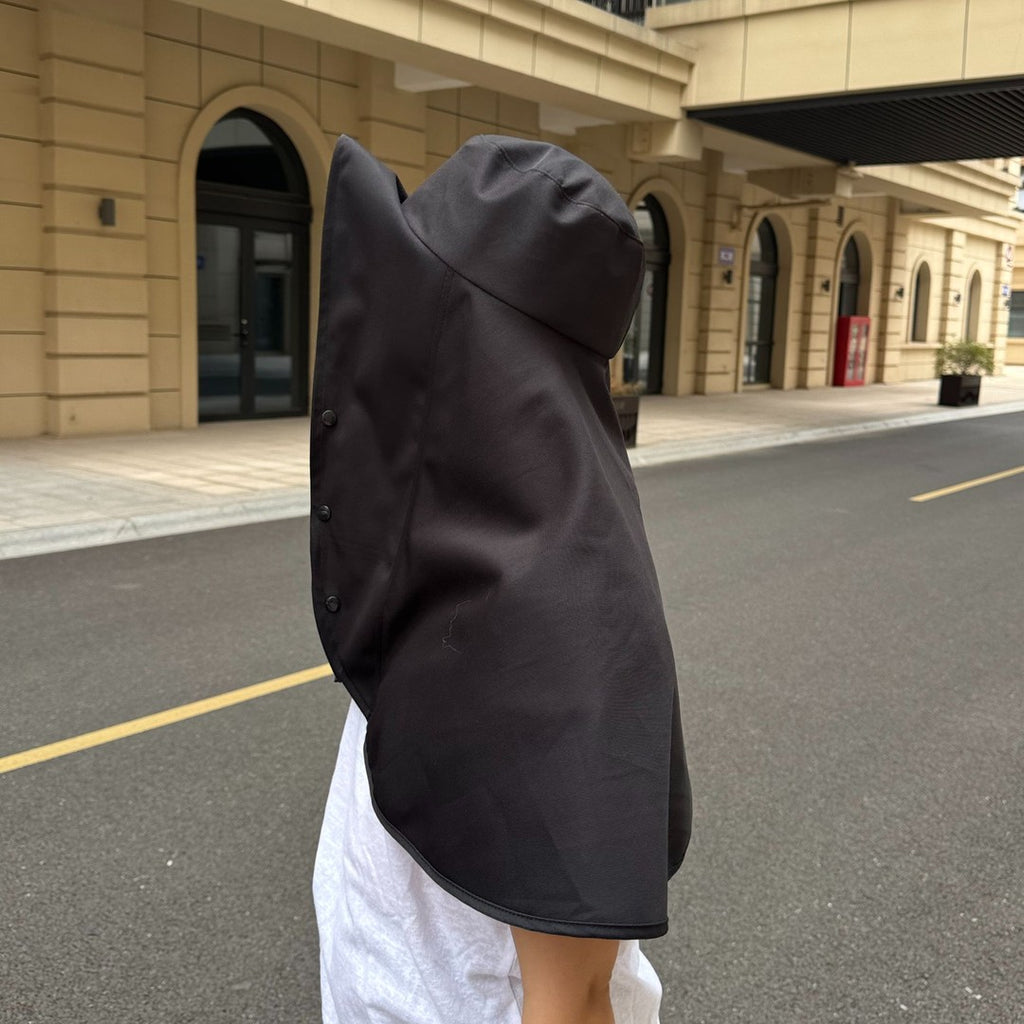 Foldable cycling sun protection hat, all-around one-piece hat, extended neck protection, UV protection fisherman hat
