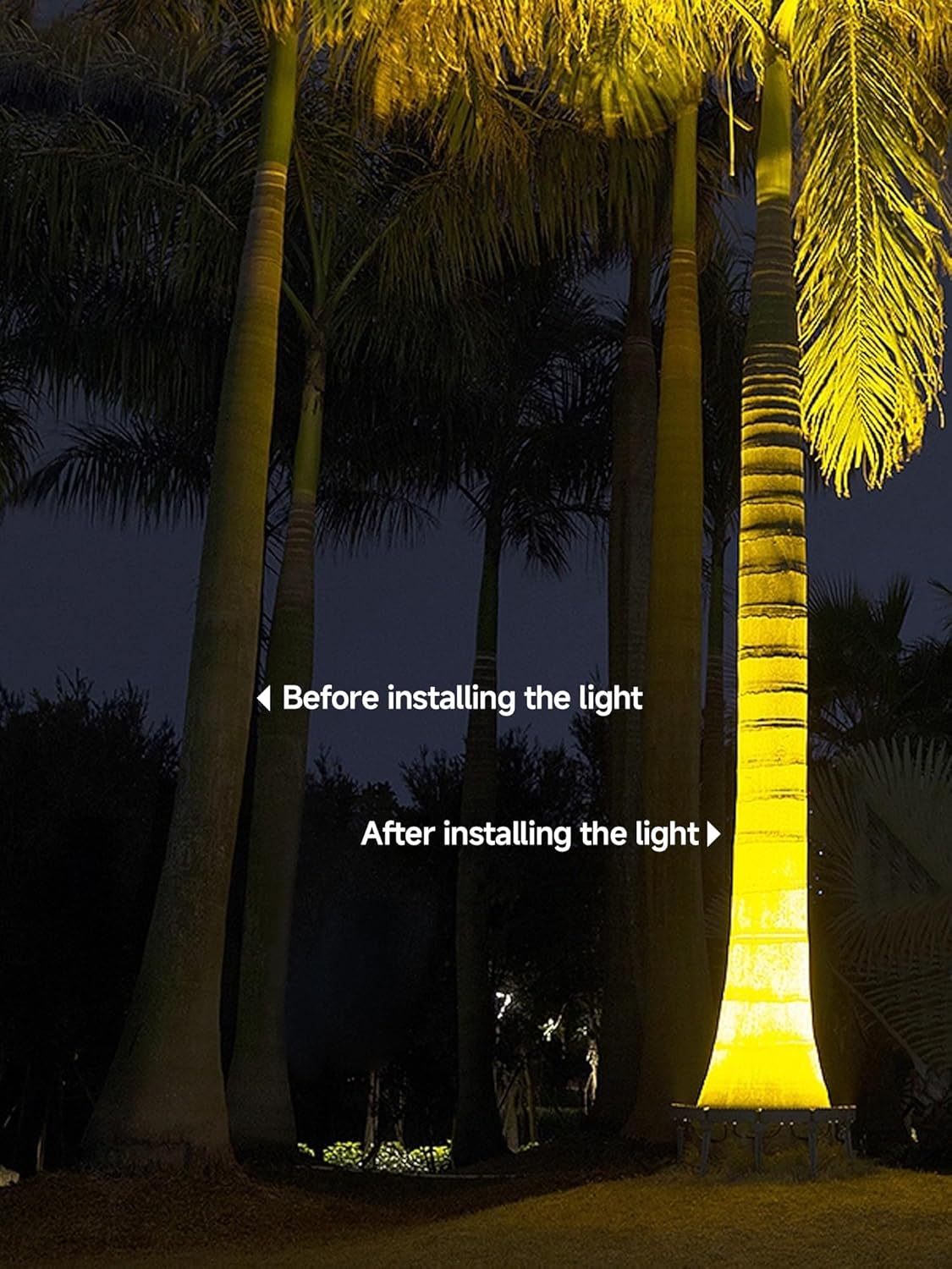12W Warm White LED Ring Tree Hug Light, IP65 Outdoor Waterproof DC 24V Aluminum Landscape Lighting Tree Lamp