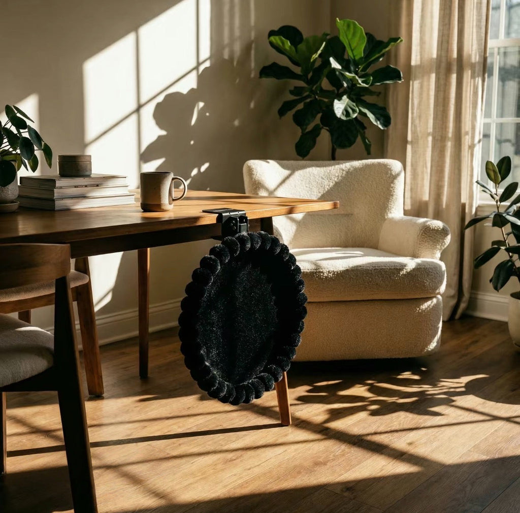 360° Rotating Desk Cat Bed Perch - Height Adjustable, Holds 50 Lbs, Washable Cover For Office & Gaming Desks