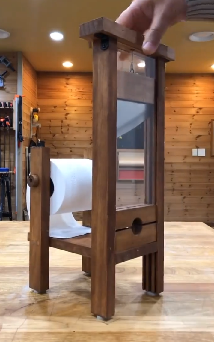 Wooden Toilet Shelf