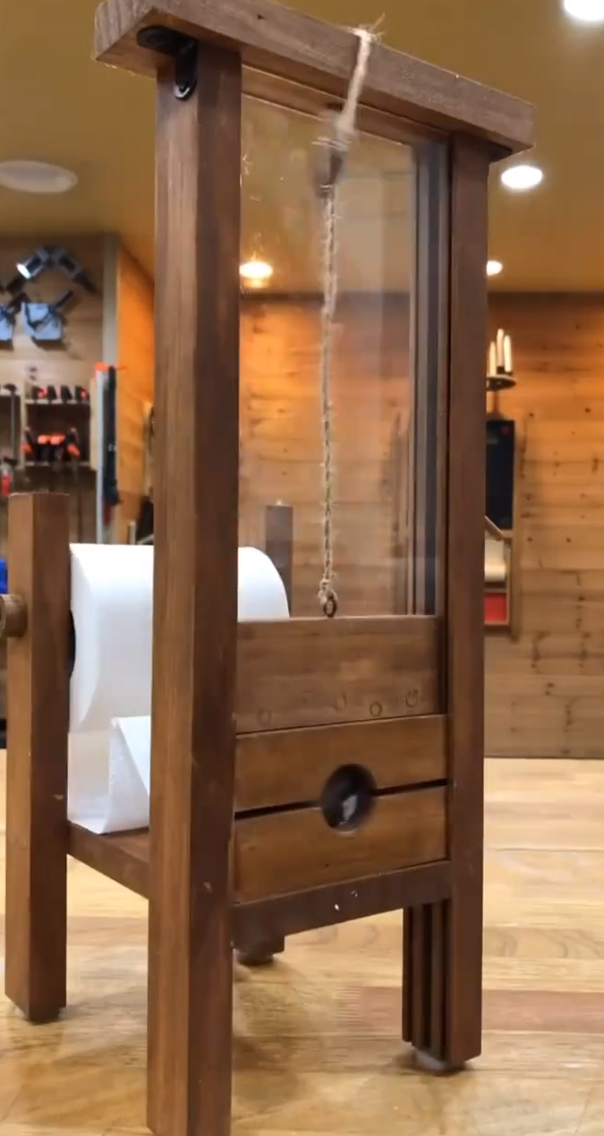 Wooden Toilet Shelf