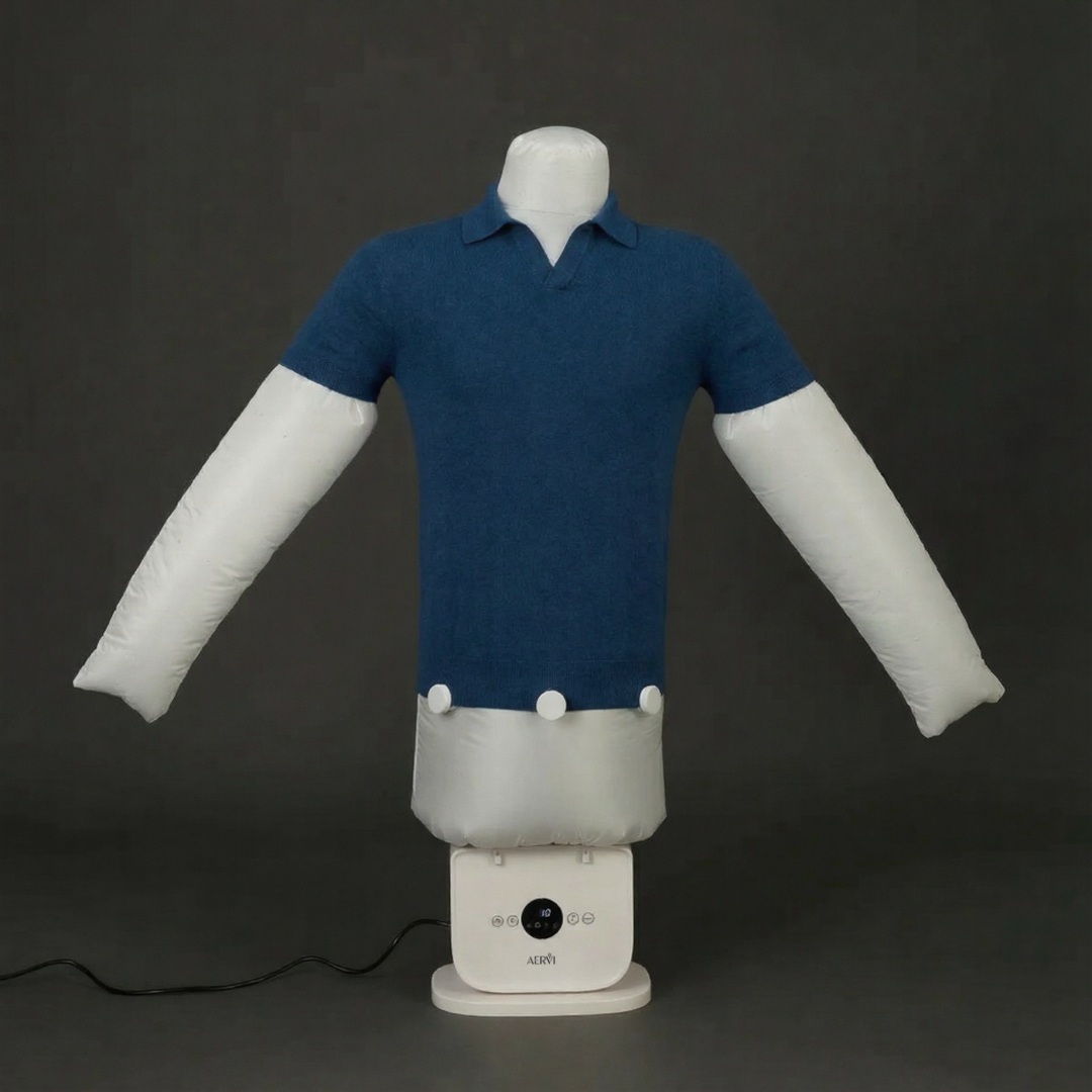 Automatic hot air dryer and iron