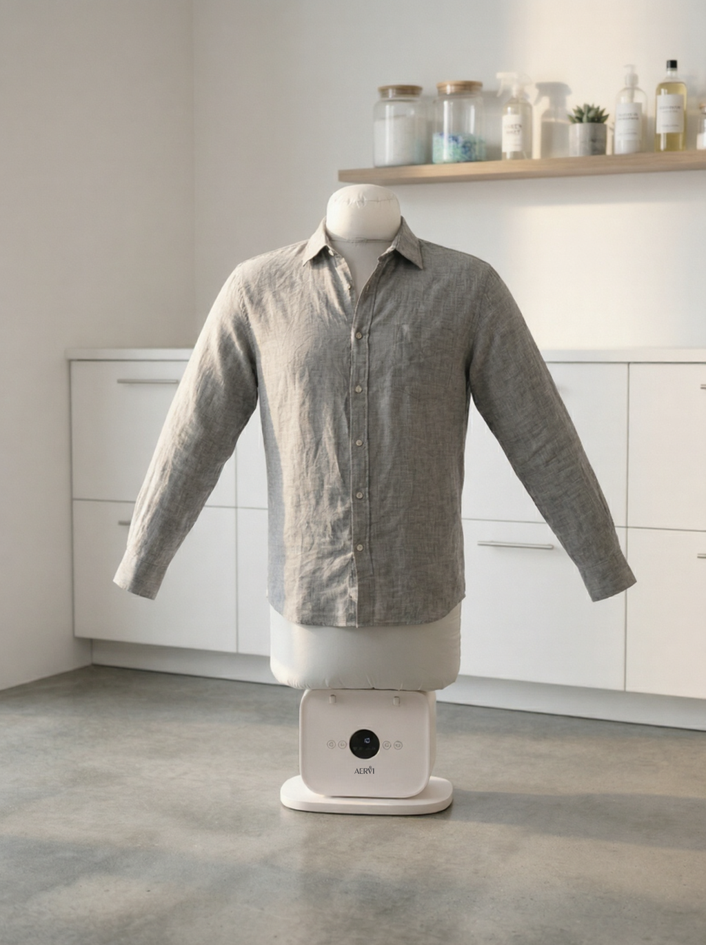 Automatic hot air dryer and iron
