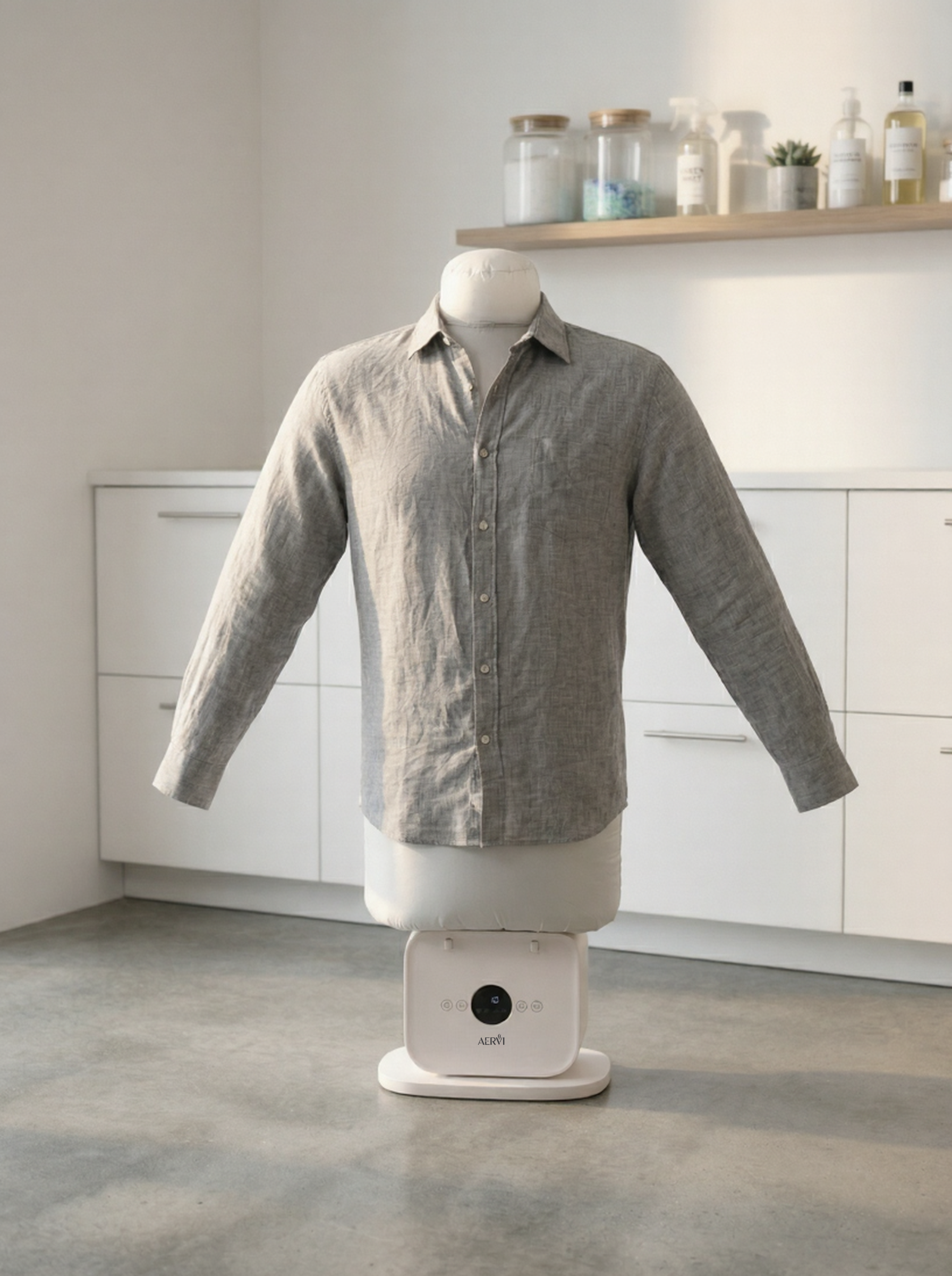 Automatic hot air dryer and iron