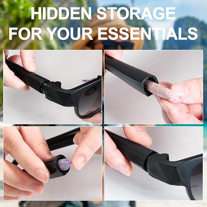 Creative Eyeglasses with Concealed Storage Compartment