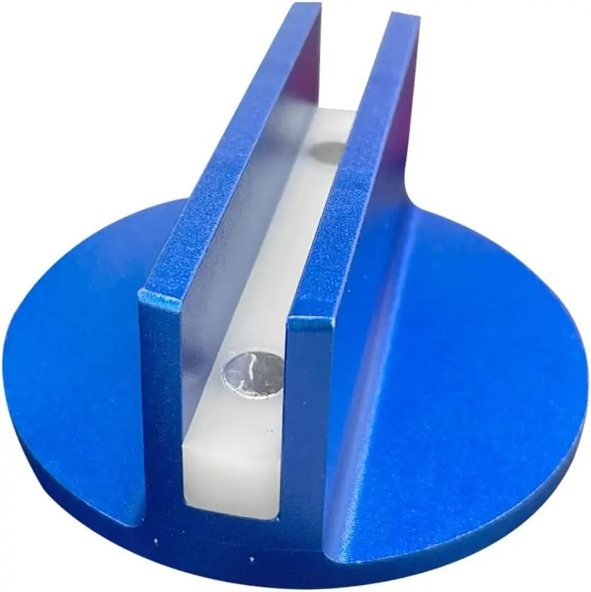 Universal aluminum slotted magnetic jack pad, chassis rail protector