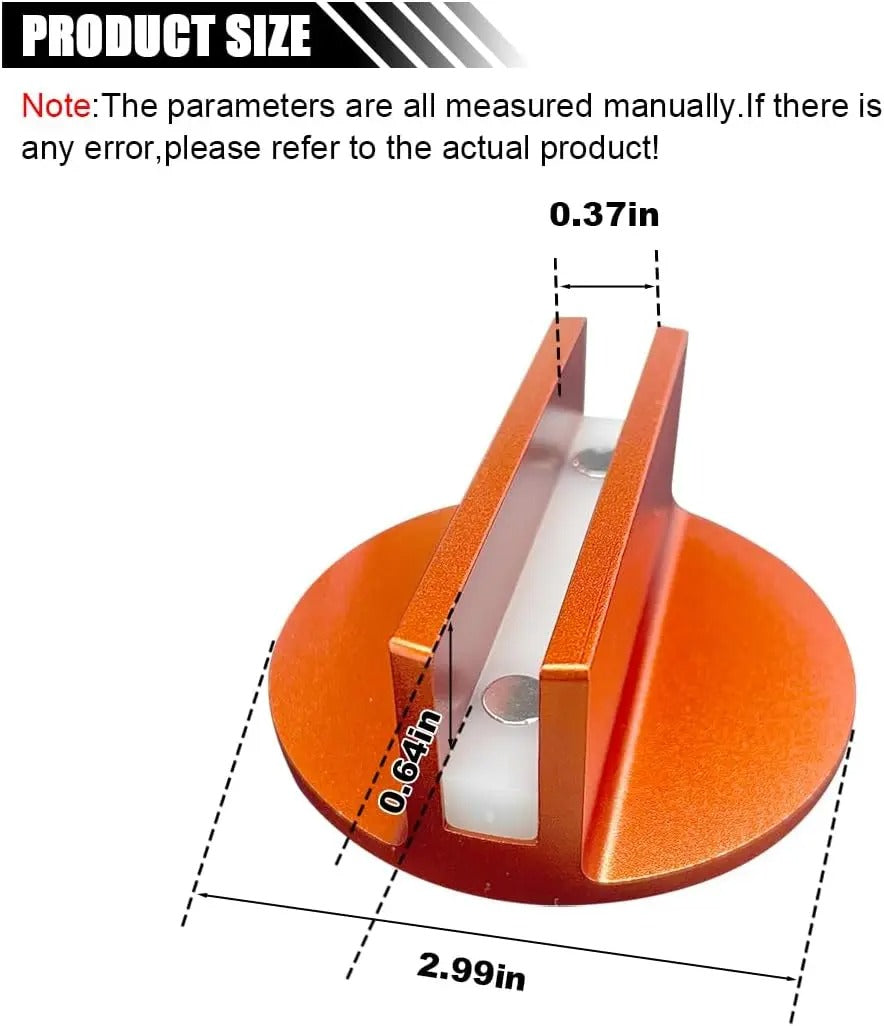 Universal aluminum slotted magnetic jack pad, chassis rail protector