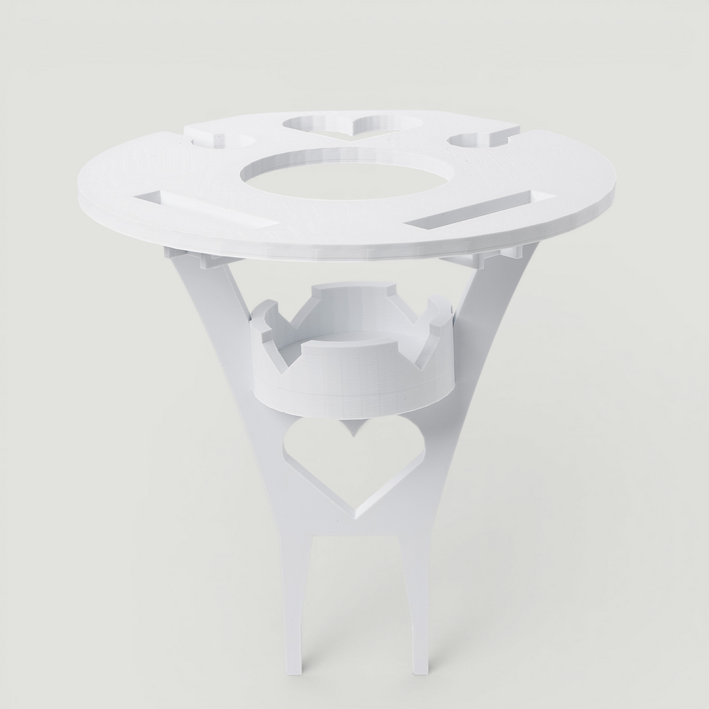 Portable Picnic & Beach Wine Table | 3D-Printed Lightweight Foldable Tray | Holds Wine Glasses, Bottles, and Mobile Phones