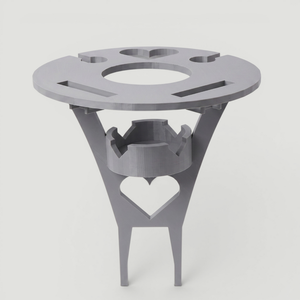 Portable Picnic & Beach Wine Table | 3D-Printed Lightweight Foldable Tray | Holds Wine Glasses, Bottles, and Mobile Phones