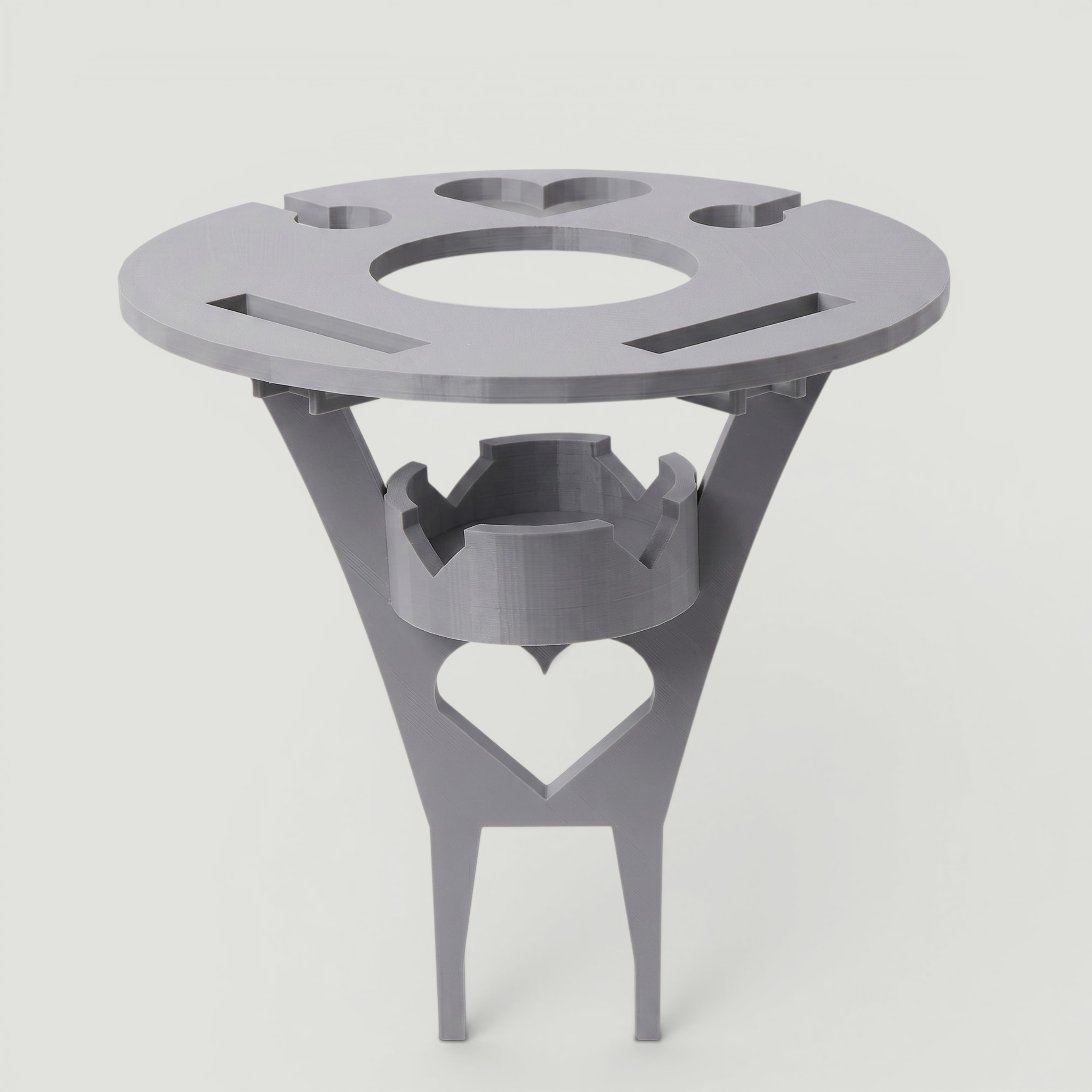 Portable Picnic & Beach Wine Table | 3D-Printed Lightweight Foldable Tray | Holds Wine Glasses, Bottles, and Mobile Phones
