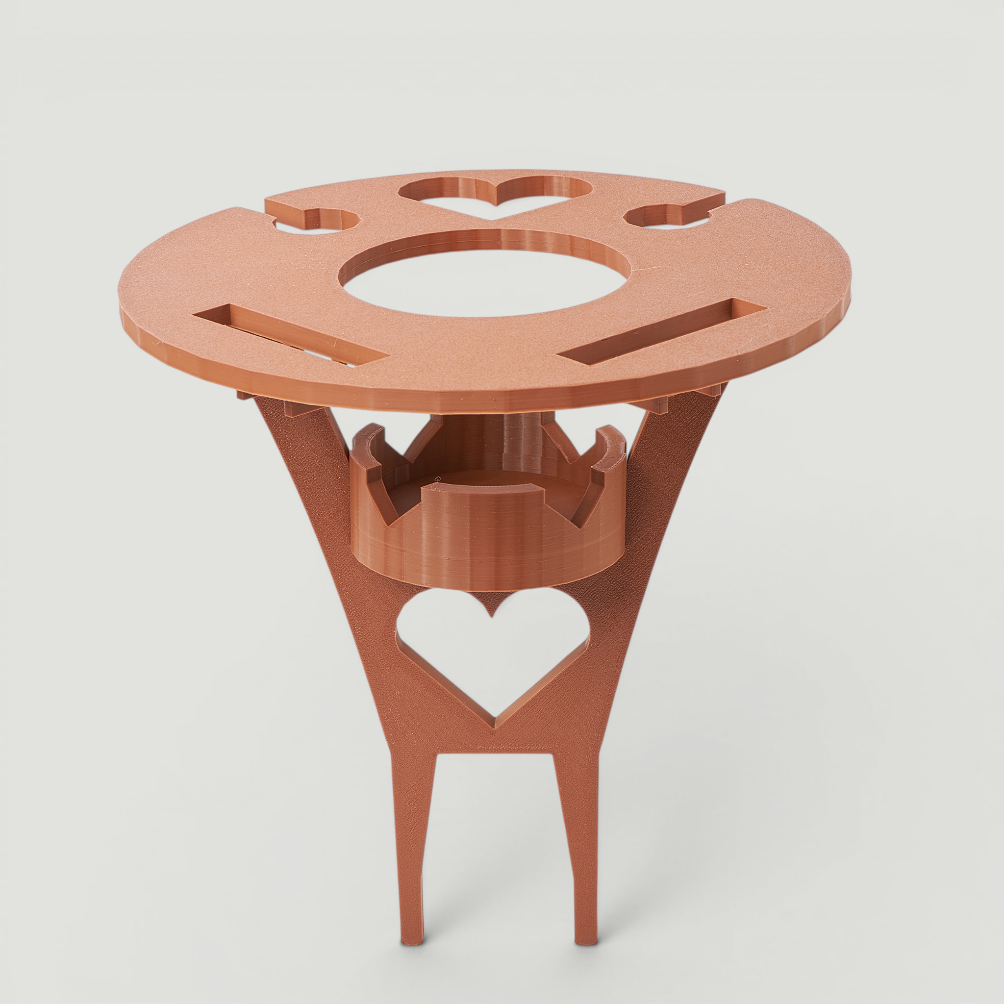 Portable Picnic & Beach Wine Table | 3D-Printed Lightweight Foldable Tray | Holds Wine Glasses, Bottles, and Mobile Phones