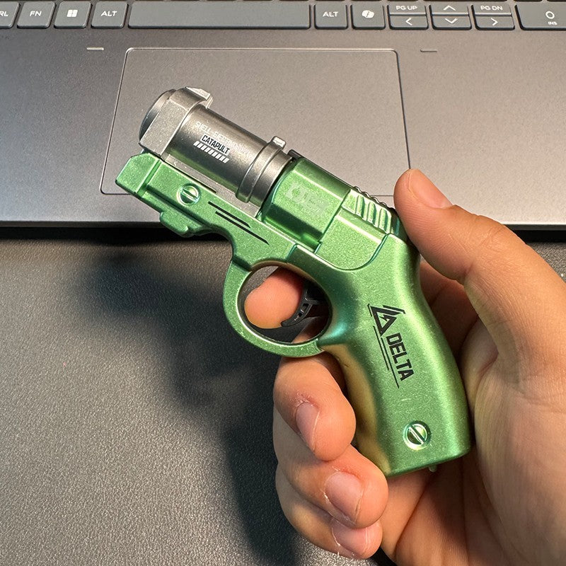 Mini Finger-Ring Soft-Bullet Toy Gun with One-Touch Shell Ejection