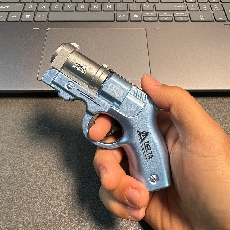 Mini Finger-Ring Soft-Bullet Toy Gun with One-Touch Shell Ejection