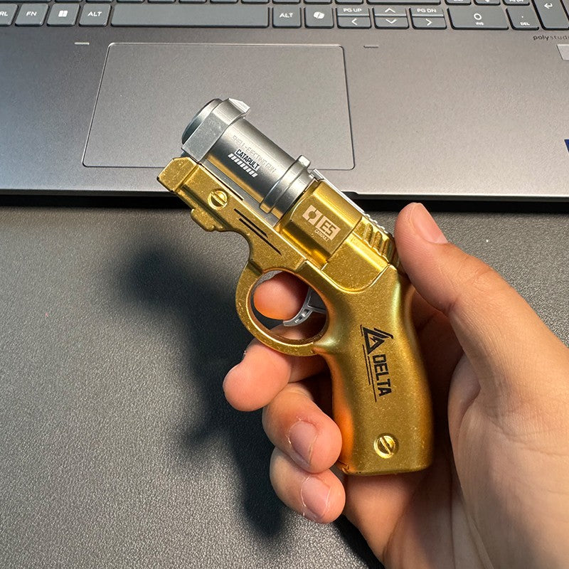 Mini Finger-Ring Soft-Bullet Toy Gun with One-Touch Shell Ejection