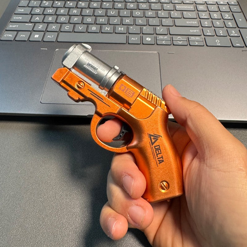Mini Finger-Ring Soft-Bullet Toy Gun with One-Touch Shell Ejection