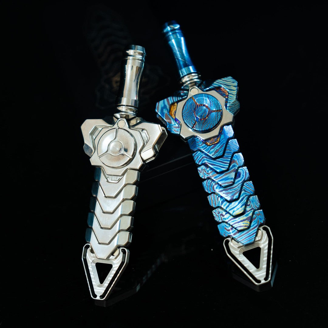 Rattlesnake Sword EDC Minimalist Fidget Spinner Stress Relief Toy