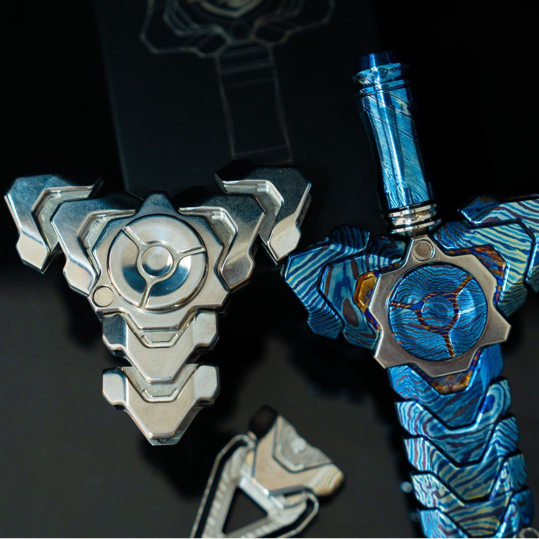 Rattlesnake Sword EDC Minimalist Fidget Spinner Stress Relief Toy
