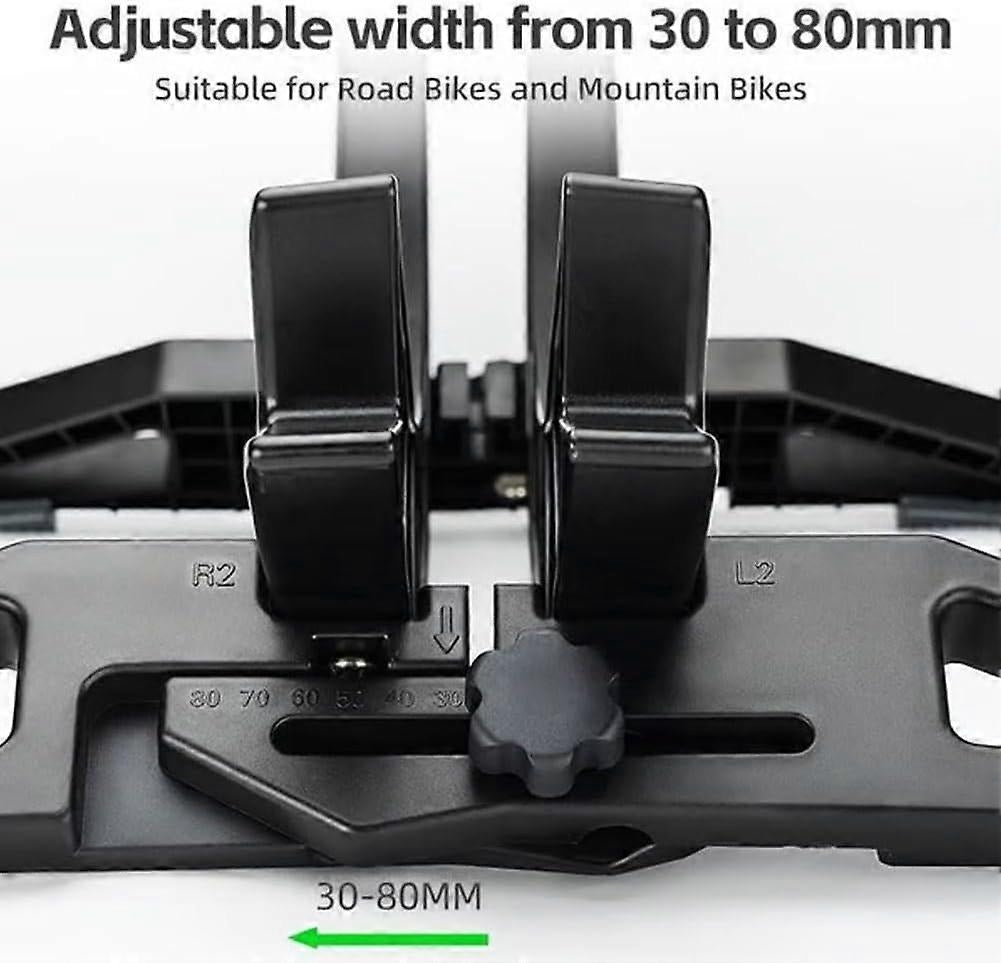 Adjustable Universal Bike Stand, Floor Mount for 30-80mm Wide Tires, Compatible with Road and Mountain Bikes