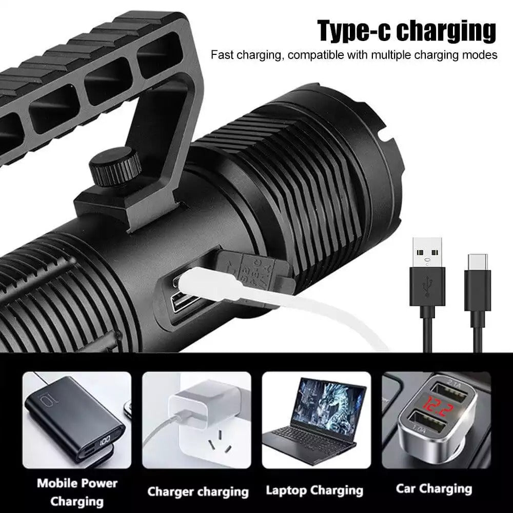Super Bright Rechargeable Most Powerful Searchlight 200000 Lumens