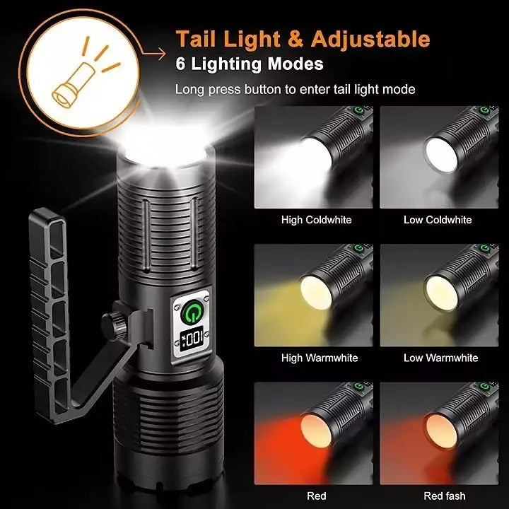 Super Bright Rechargeable Most Powerful Searchlight 200000 Lumens