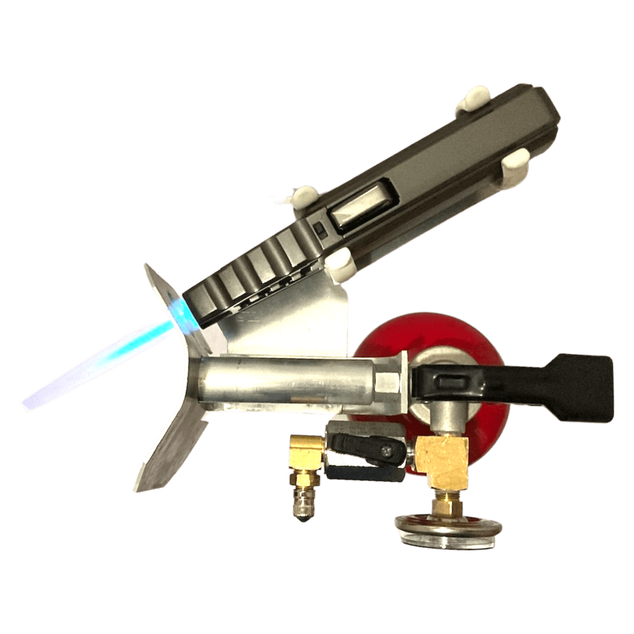 A 25-foot-long flamethrower