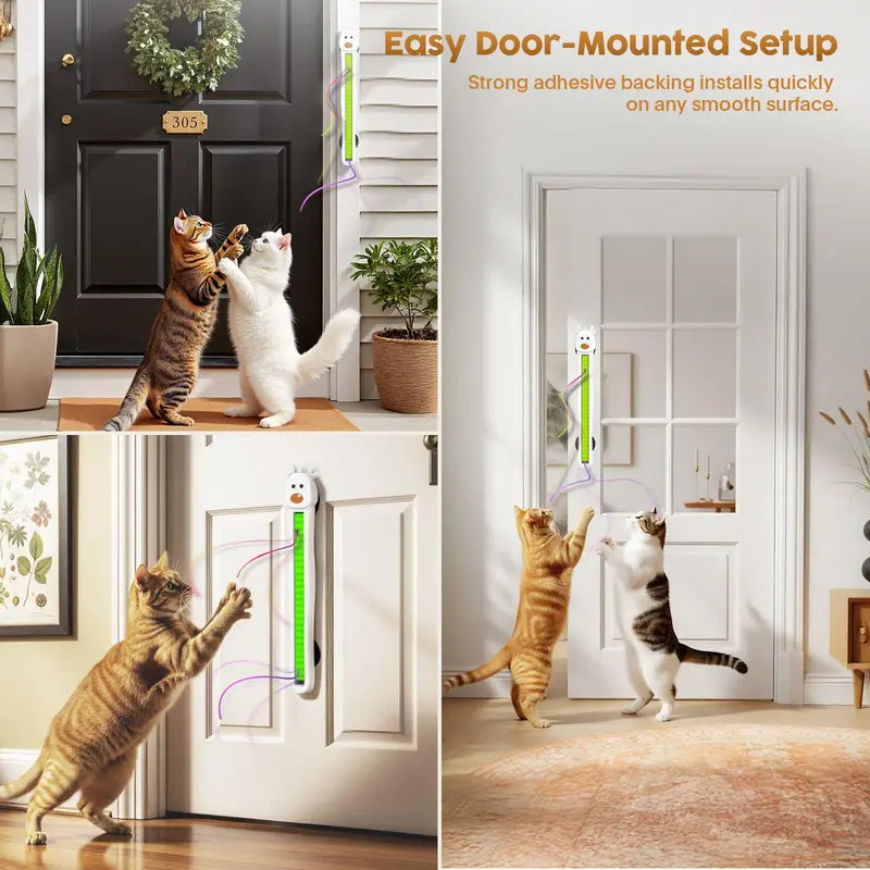 Automatic electric flying rope cat toy