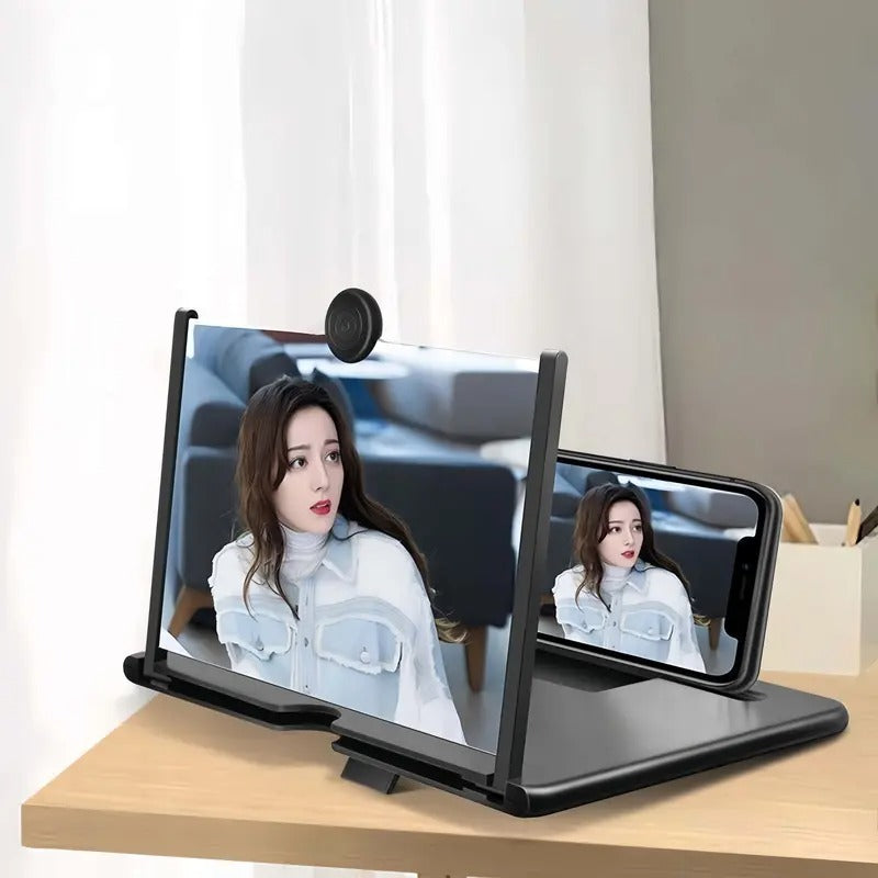 12"Mobile Phone Magnifier - Ultra-HD Screen Magnifier for Easy TV Viewing Orientation for Landscapes Use Eye Protection Full-Screen Mobile Phone Magnification