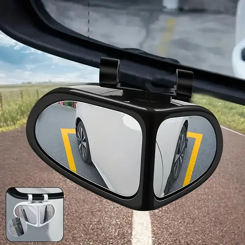 Set of 2 HD Blind Spot Mirrors for Vehicles 360° Adjustable Ultra-Clear Glass Wide-Angle View for Front & Rear Wheels Perfect for Trucks SUVs and Sedans