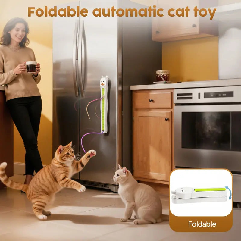 Automatic electric flying rope cat toy