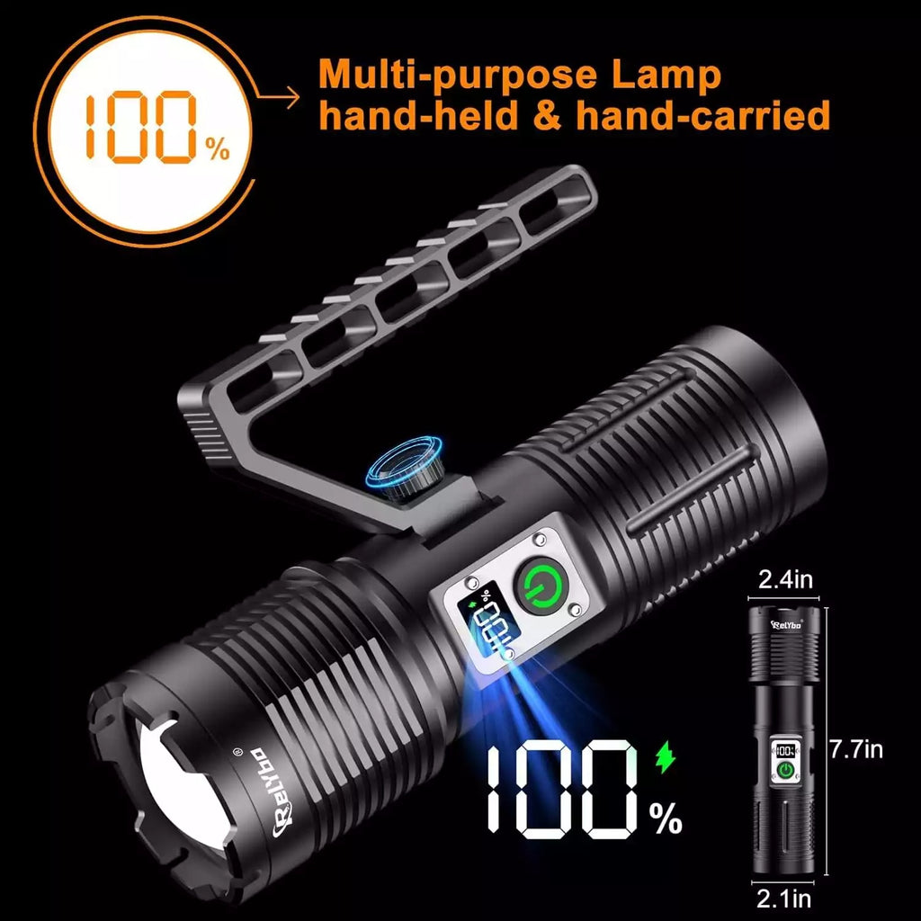 Super Bright Rechargeable Most Powerful Searchlight 200000 Lumens