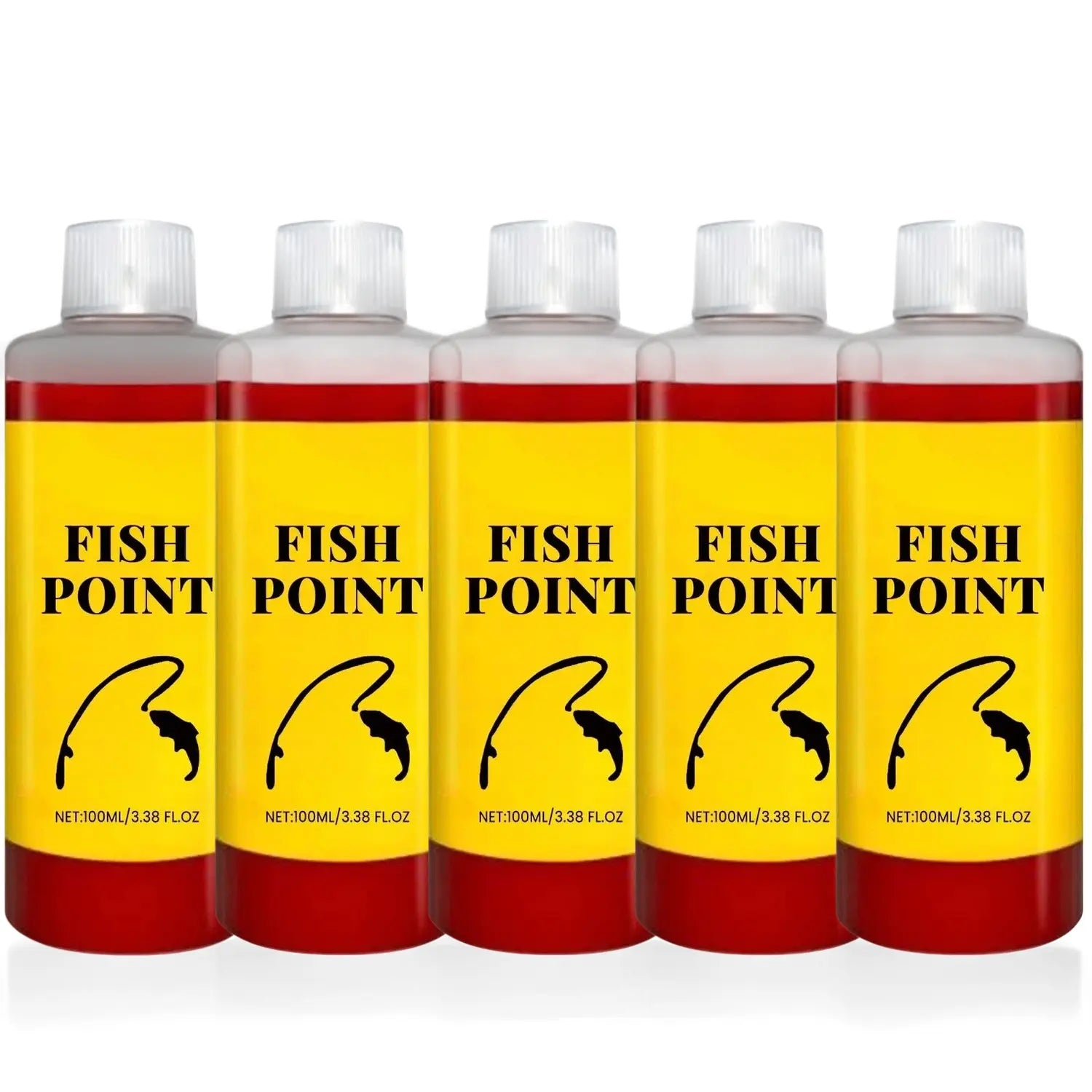 Concentrated Fish Attractant Liquid – Fast-Acting Red Worm Bait Additive for Freshwater Fishing, Enhances Scent & Improves Bite Response (100ml)