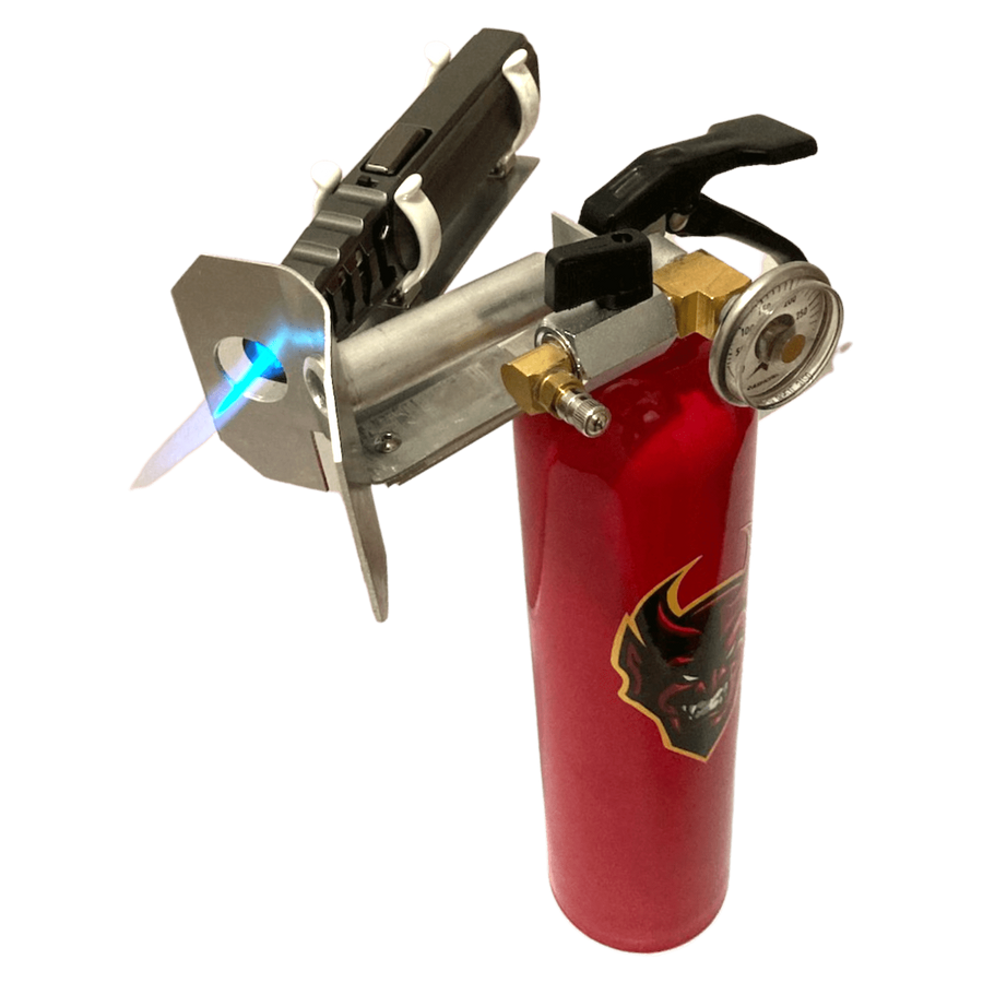 A 25-foot-long flamethrower