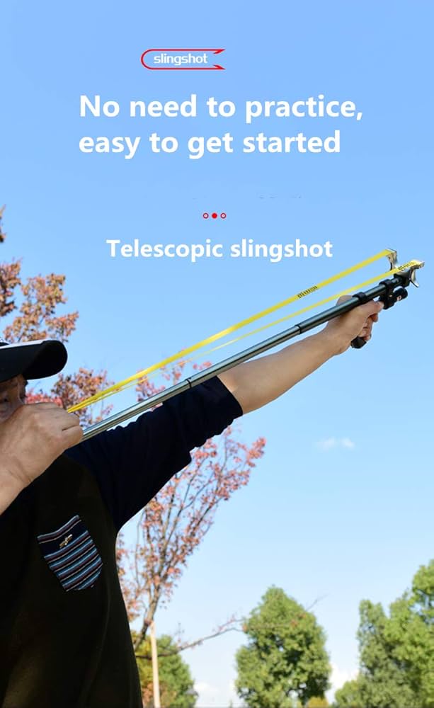 Laser Aiming Telescopic Slingshot