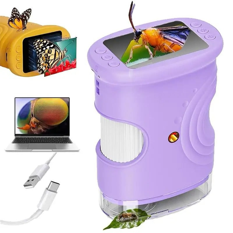 Outdoor exploration children's handheld digital microscope