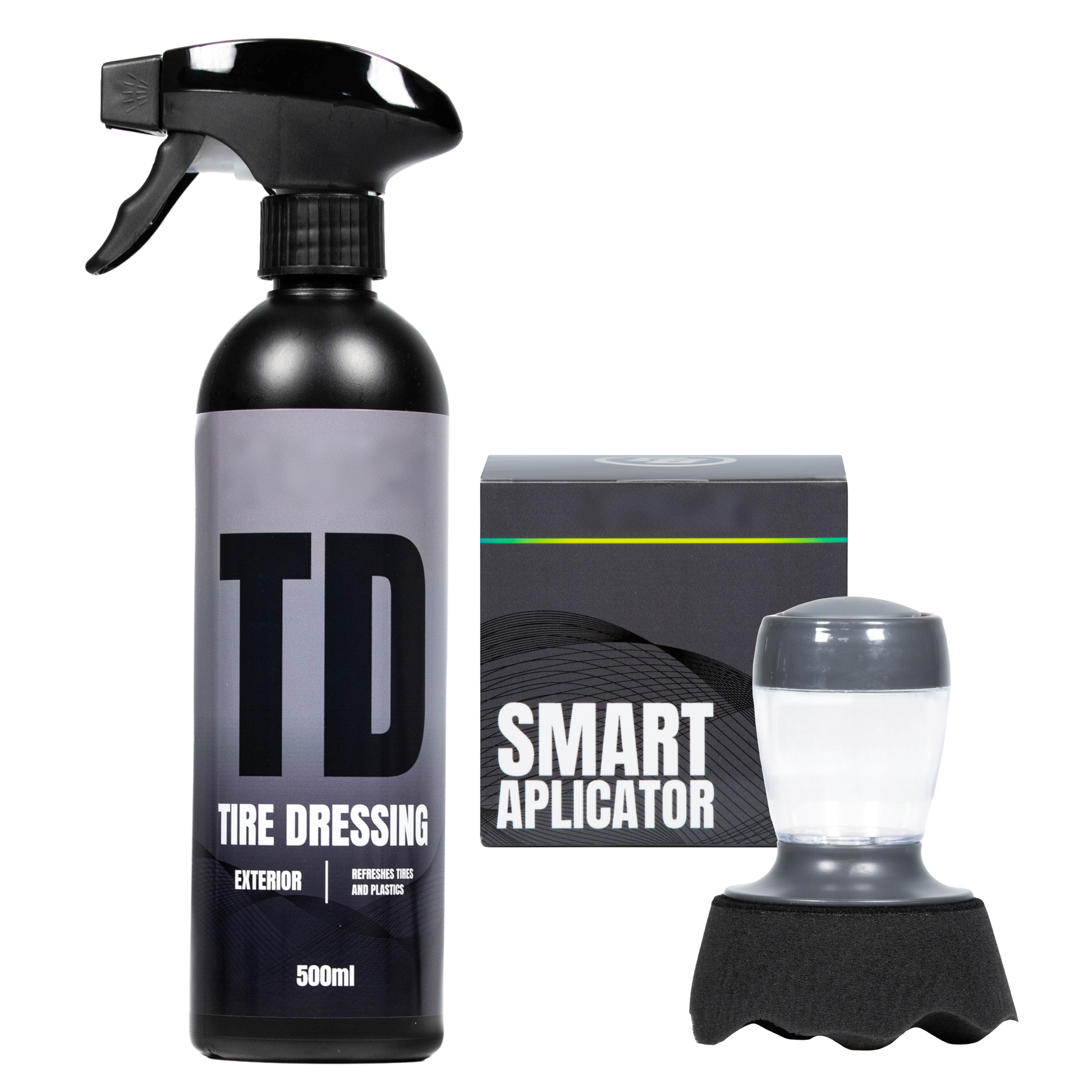 Tire Dressing + Smart Applicator - agent + special applicator for applying dressing