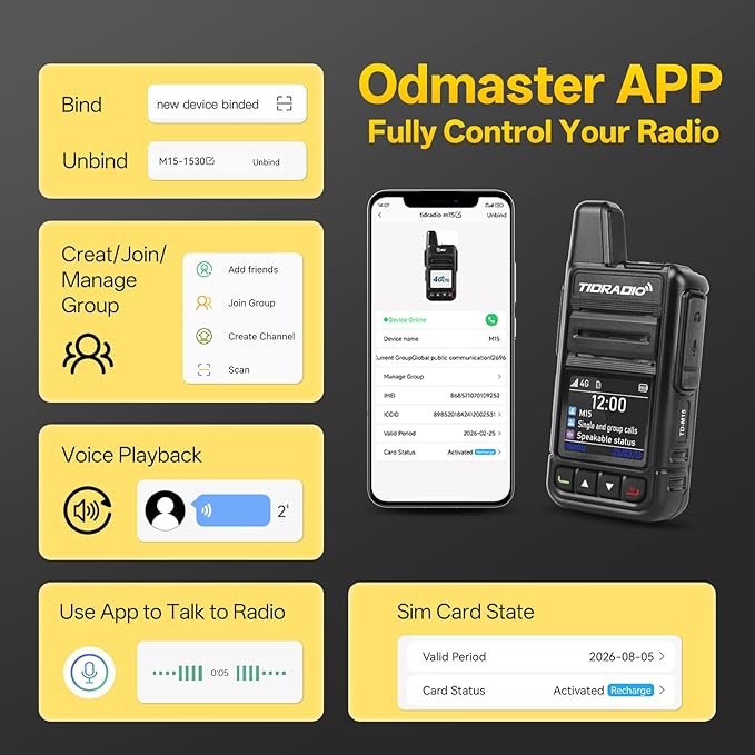 4G LTE Unlimited Nationwide PTT Two-Way Radio